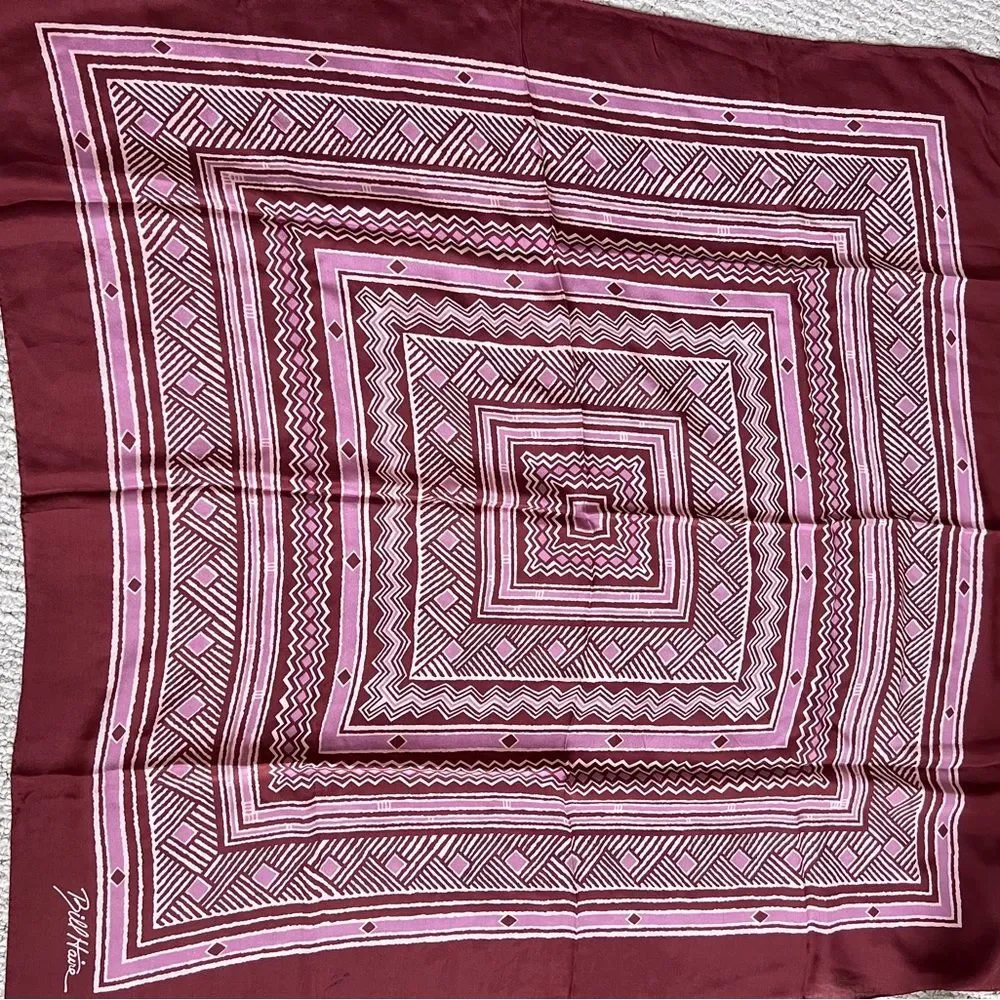 Bill Haire for Sally Gee silk scarf